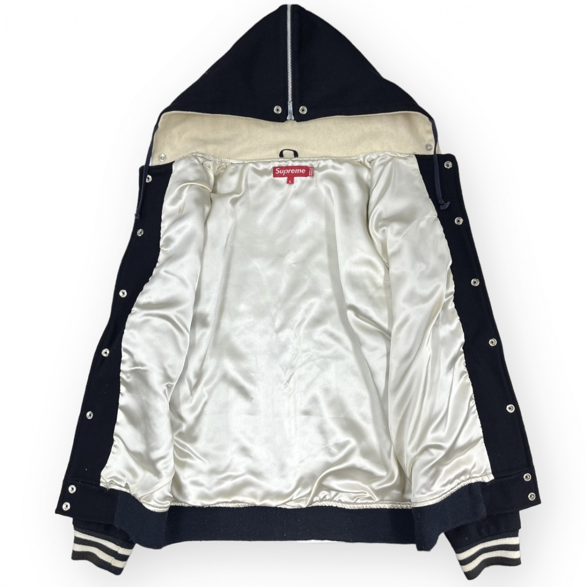 初期 カナダ製 SUPREME シュプリーム Sロゴ ワッペン ウール メルトン 