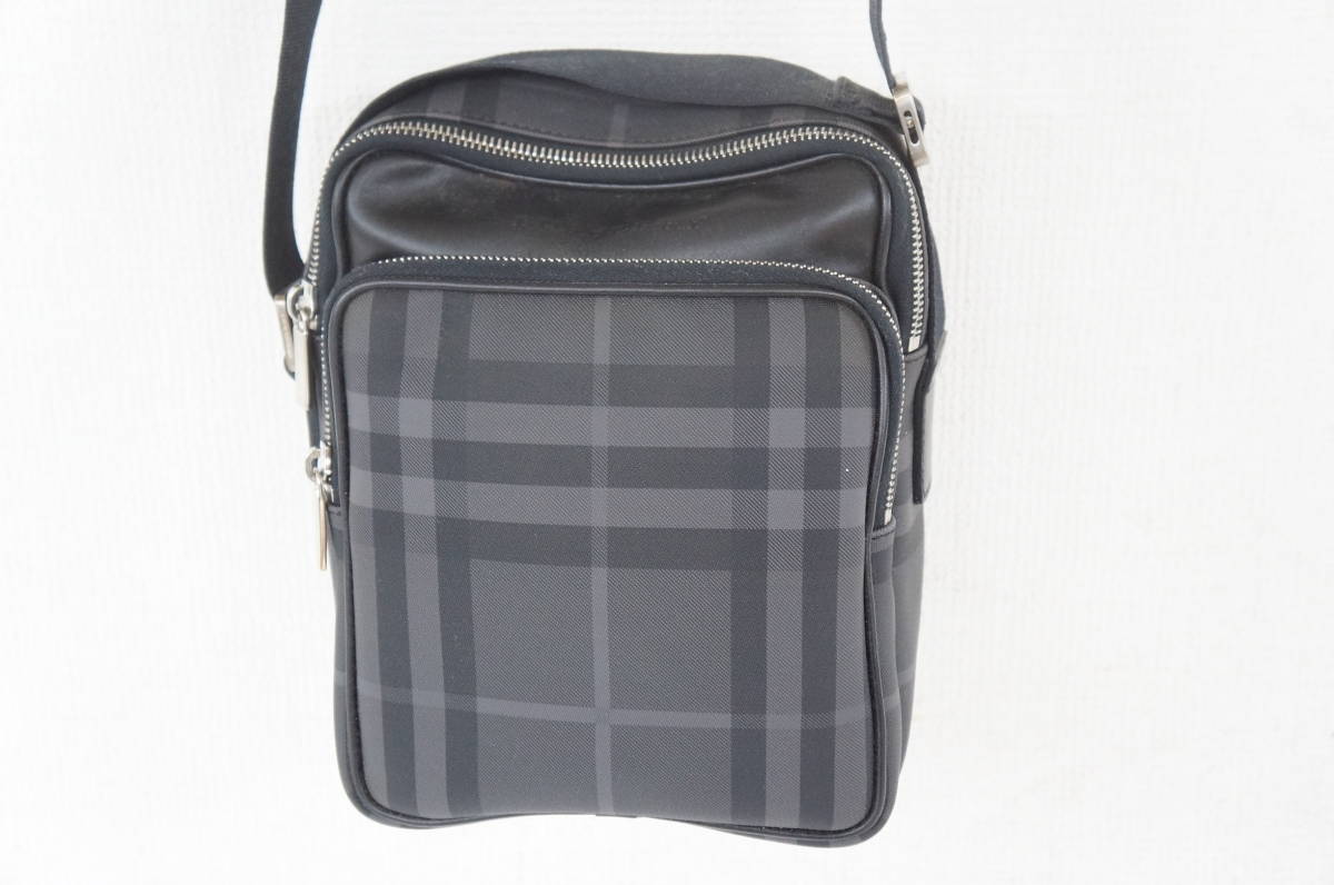 BURBERRY バーバリー ノバチェック グレー系 ショルダーバッグ 7012220801