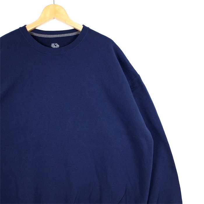 FRUIT OF THE LOOM フルーツオブザルーム クルーネックスウェットシャツ メンズUS-2XLサイズ ネイビー 無地 トレーナー sh-3921
