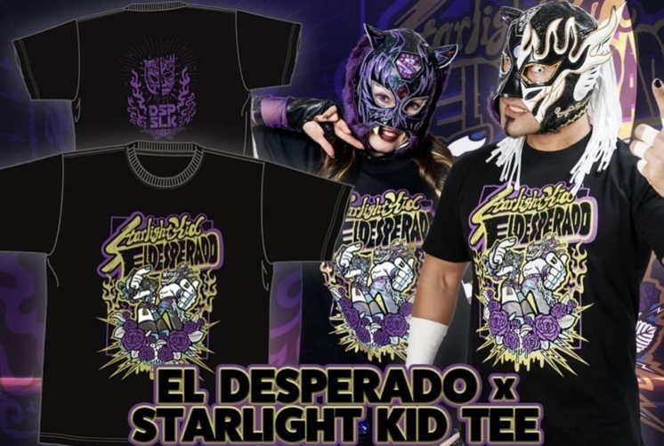 新品　デスペラード×スターライトキッド　コラボTシャツ　Lサイズ　新日本プロレス　スターダム