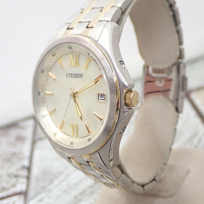 シチズン エコドライブ H110-S068789 電波ソーラー デイト 40mm メンズ 