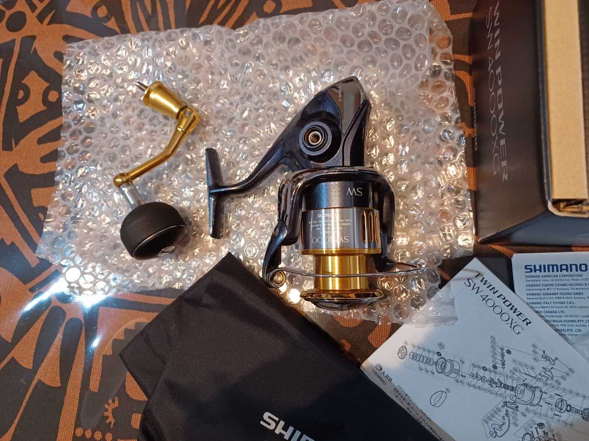 シマノ ツインパワーSW 4000xg 中古美品 シマノ 4000XG ツインパワー
