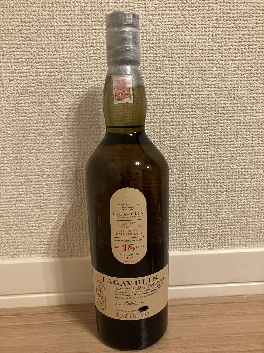 ラガヴーリン 18年 アイラフェス2016限定 700ml 49.5% 袋付き 18年 ラガヴーリン 700ml アイラフェス2016限定 袋付き 49.5