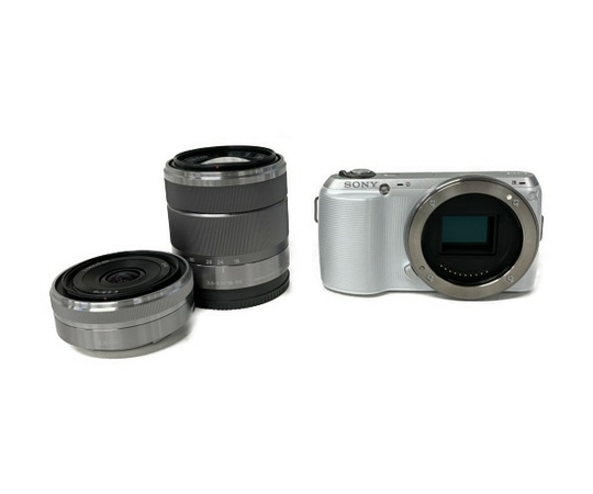 SONY NEX-C3D ダブル レンズキット デジタル一眼カメラ α NEX-C3 中古