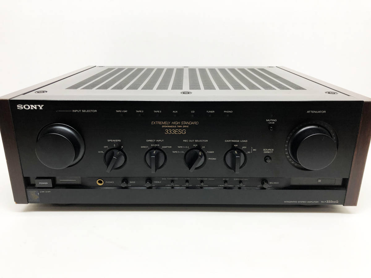 【オーディオ機器】 SONY　STEREO PREAMPLIFIER　TA-F333ESG　通電OK