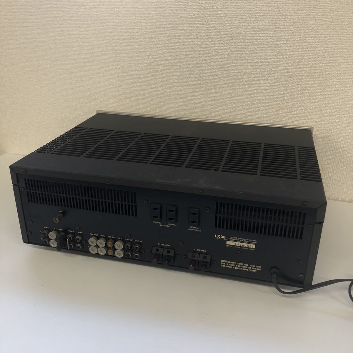 【値下げ中】LUXMAN/LX38 真空管プリメインアンプ ジャンク Hd4 sa) Luxman LX38 プリメインアンプ 通電 ジャンク ラックスマン