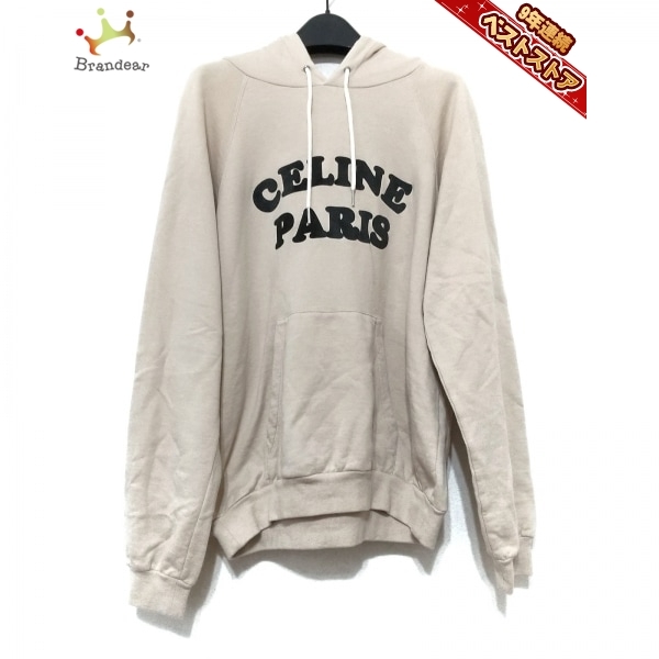 セリーヌ CELINE パーカー サイズM - ベージュ レディース 長袖 トップス