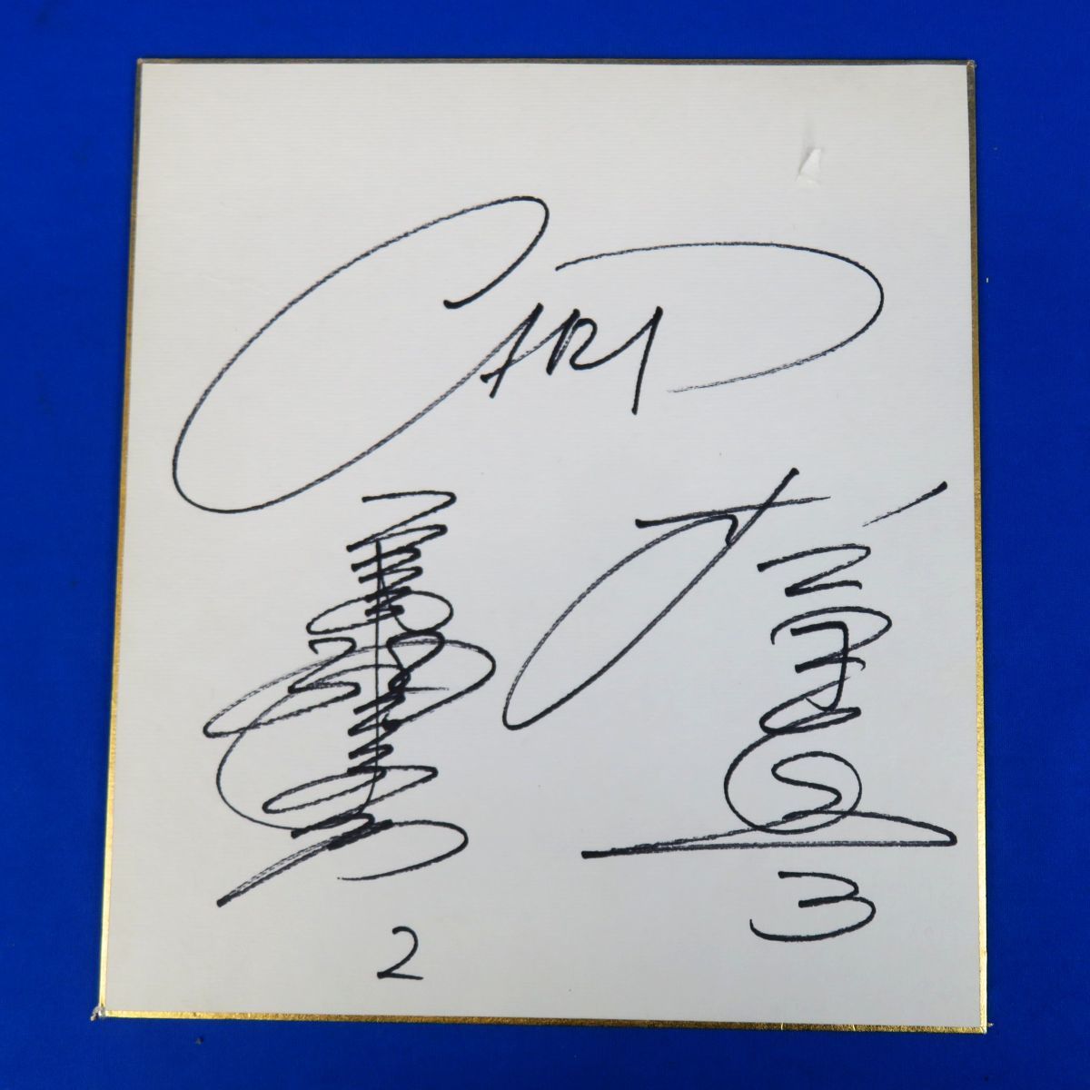 外軽R6185 広島東洋 カープ プロ野球 選手 直筆サイン入り 色紙 3枚