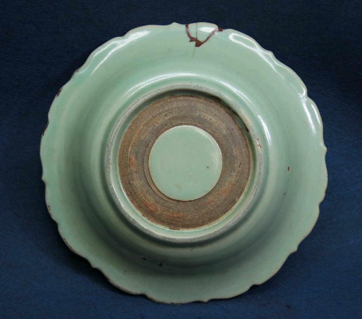 道XE376】中国 古玩 青磁花唐草文壺 唐物 時代物 古董 唐物 褐