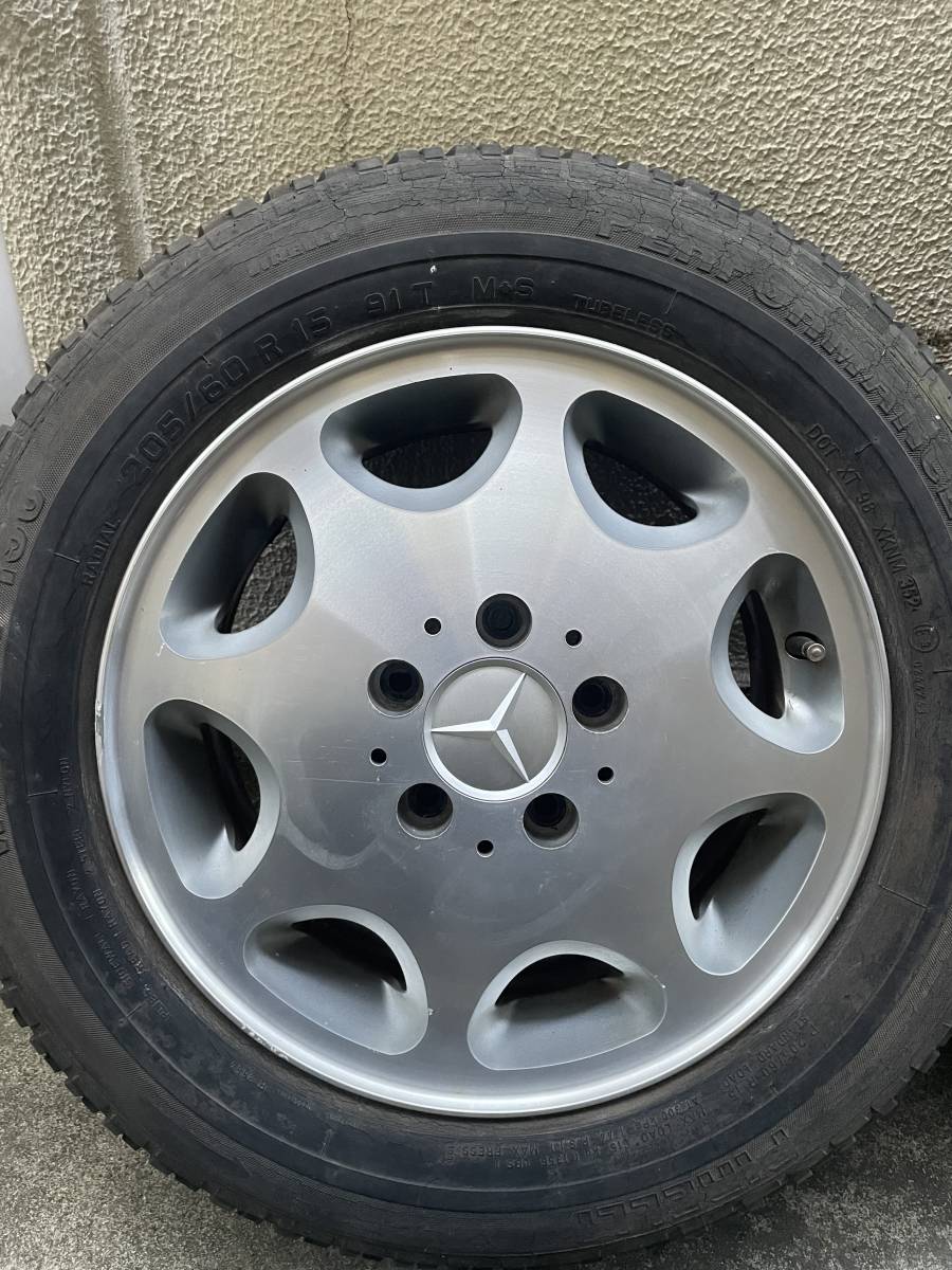 メルセデスベンツ W124 純正ホイール 15インチ 4本セット ナット付き 