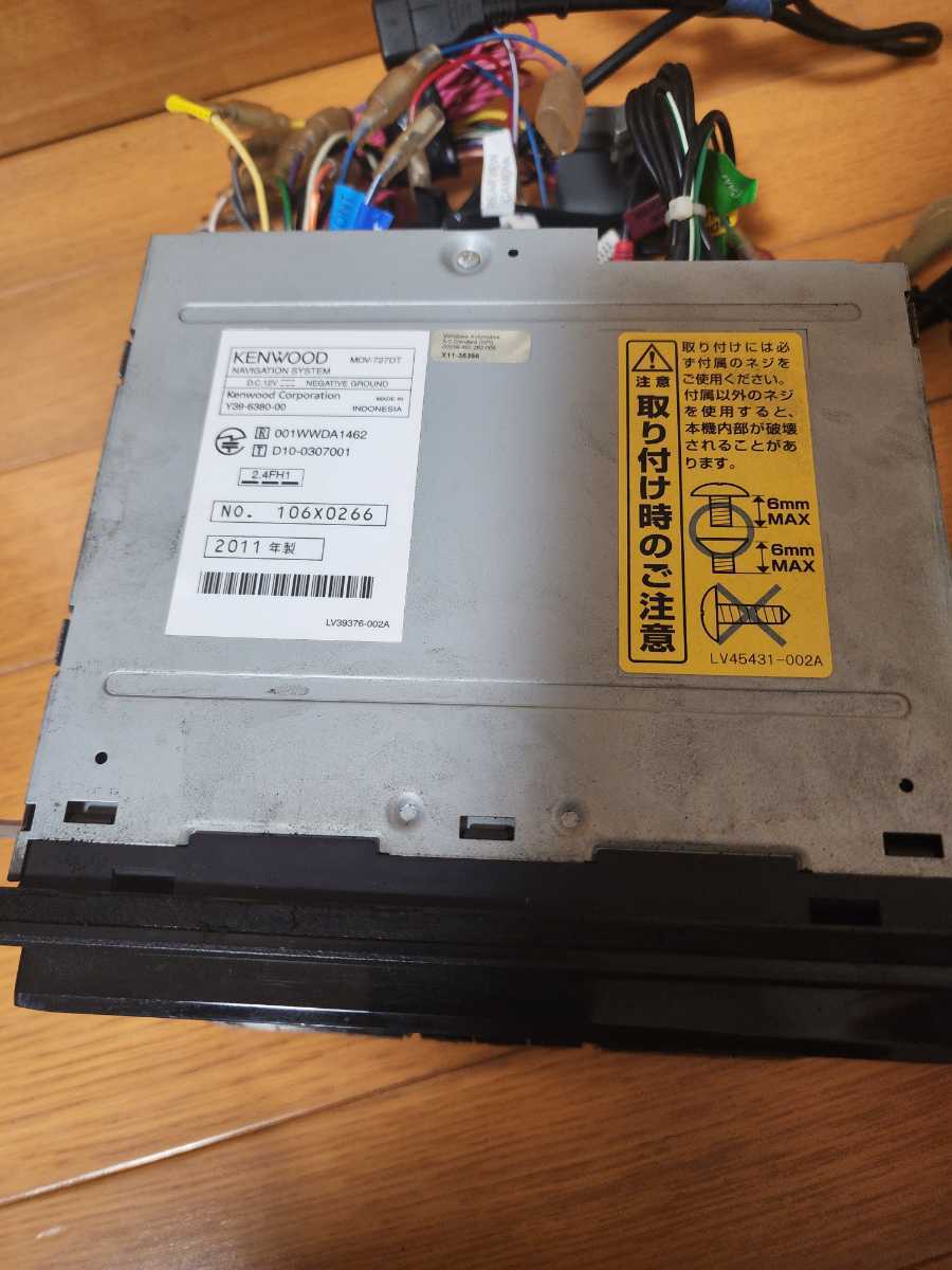 ケンウッド◇MDV-727DT◇フルセグ⁄CD⁄DVD⁄BT⁄SD ケンウッド MDV-727DT