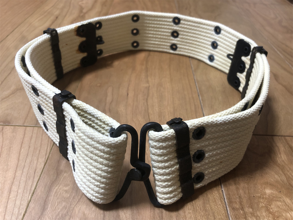 米軍 ピストルベルト コットン製 アメリカ US Army 海兵隊 US Marine