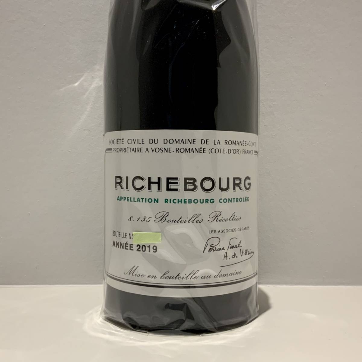2019 DRC ドメーヌ ド ラ ロマネコンティ / リシュブール Richebourg