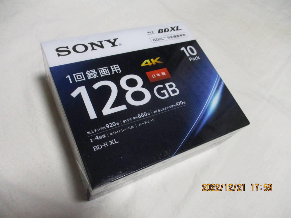 【全国無料，SALE】 SONY ソニー 128GB BDXL 4層 128GB 10枚パック ビデオ用ブルーレイディスク / 1回録画用 / BD-R / 10BNR4VAPS4 J ③(ブルーレイ)｜売買されたオークション情報、yahooの商品情報をアーカイブ公開 - オークフ ブルーレイ