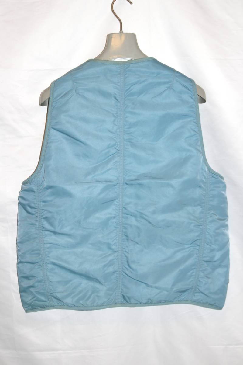 名作】visvim 19SS IRIS LINER VEST LT.BLUE SIZE:3 泥染めライナー