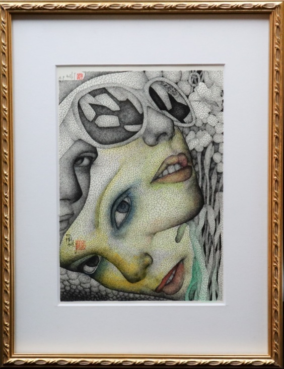 作者不詳 リトグラフ 版画 石版画 人物画 絵画 芸術 美術 額装 美術品