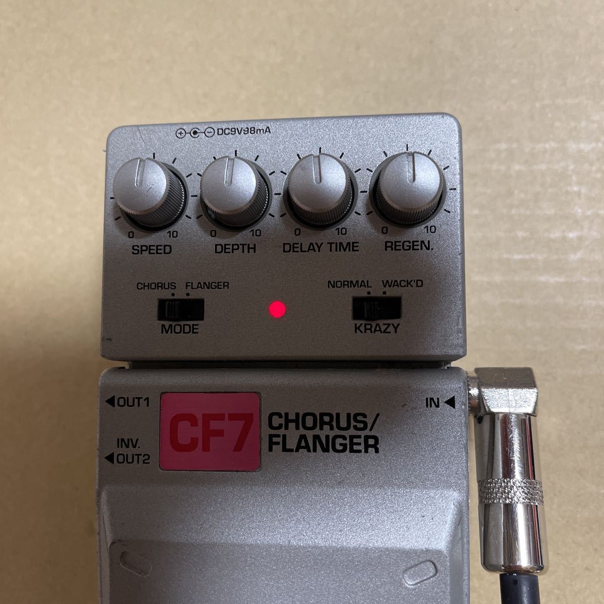 中古動作品 Ibanez アイバニーズ エフェクター CF7 CHORUS/FLANGER