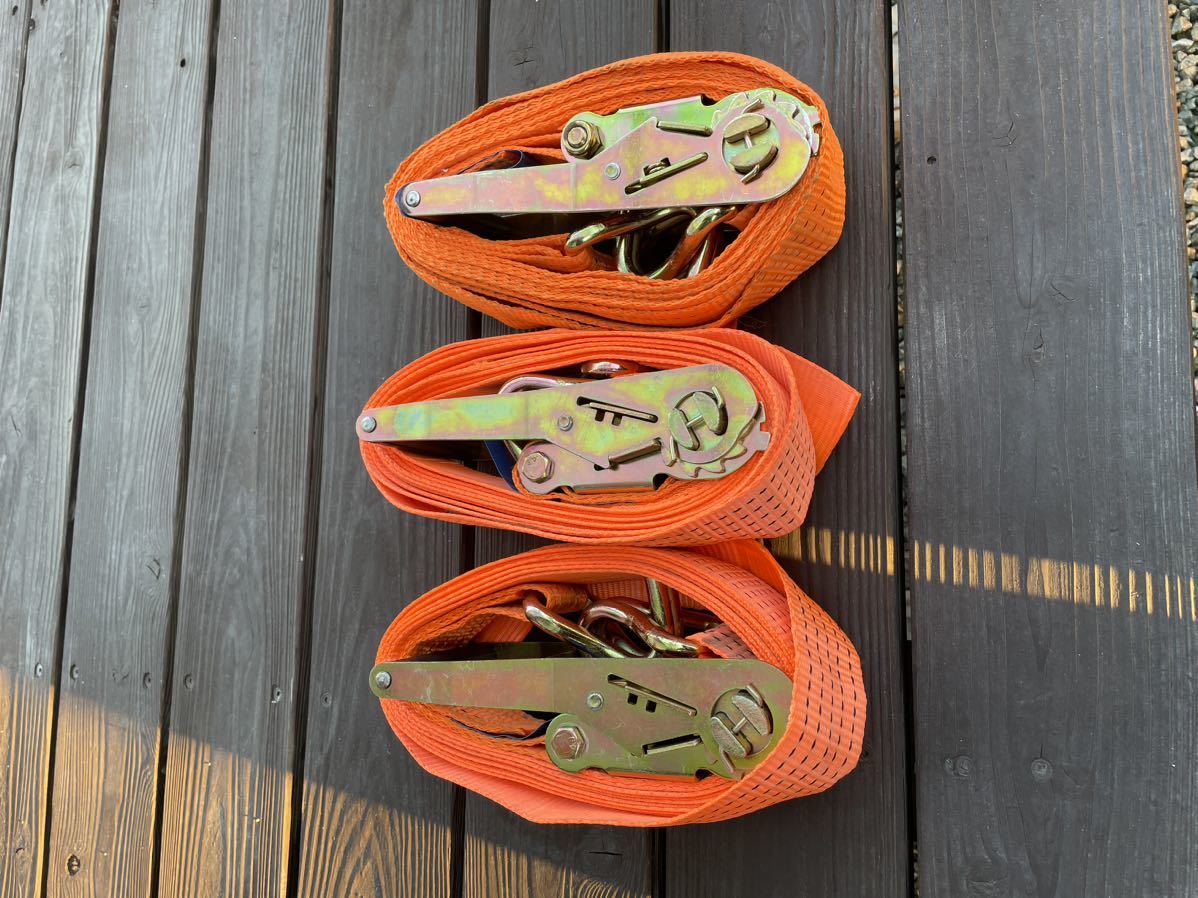 新古品ラッシングベルト3個セット！