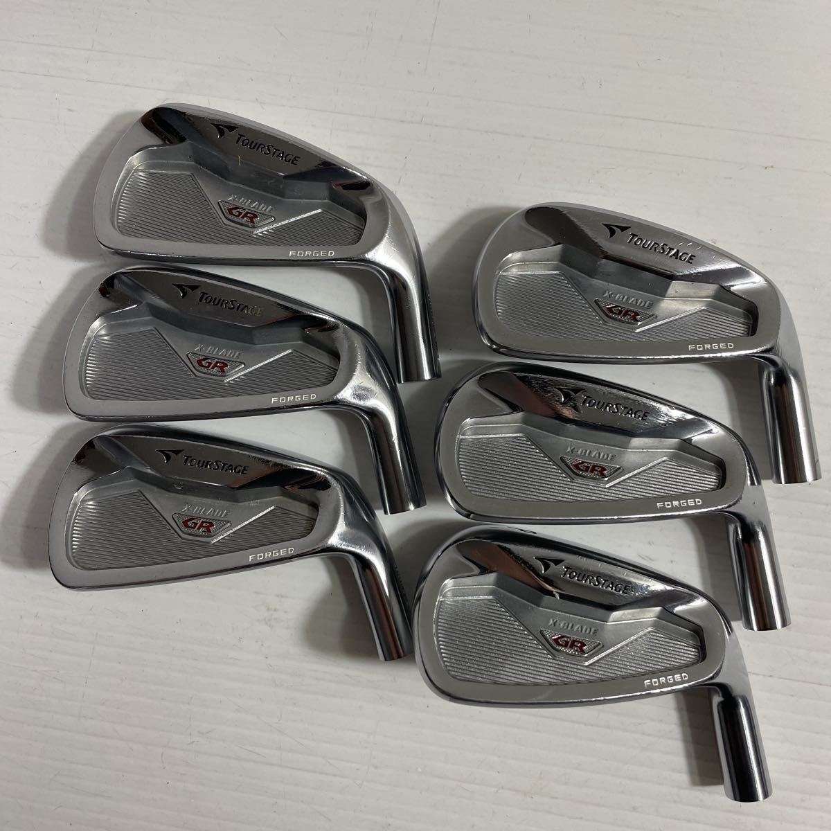 ☆アイアンヘッドのみ☆ TOURSTAGE X-BLADE GR FORGED 5I〜PW 6個
