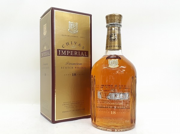 O240-S3-10980 未開栓 CHIVAS IMPERIAL PREMIUM シーバス インペリアル プレミアム 18年 スコッチ ウイスキー 700ml 43% 箱あり 現状品③