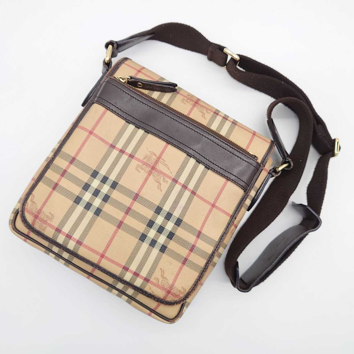 1円~ BURBERRY バーバリー ノバチェック シャドーホース ホースロゴ