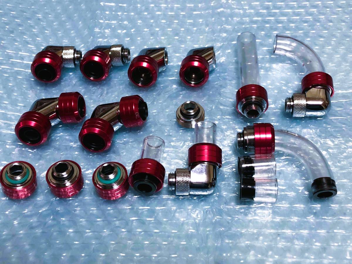 Alphacool OD16mm用ハードチューブフィッティング現状品 水冷 本格水冷 ハードチューブ フィッティング アルファクール