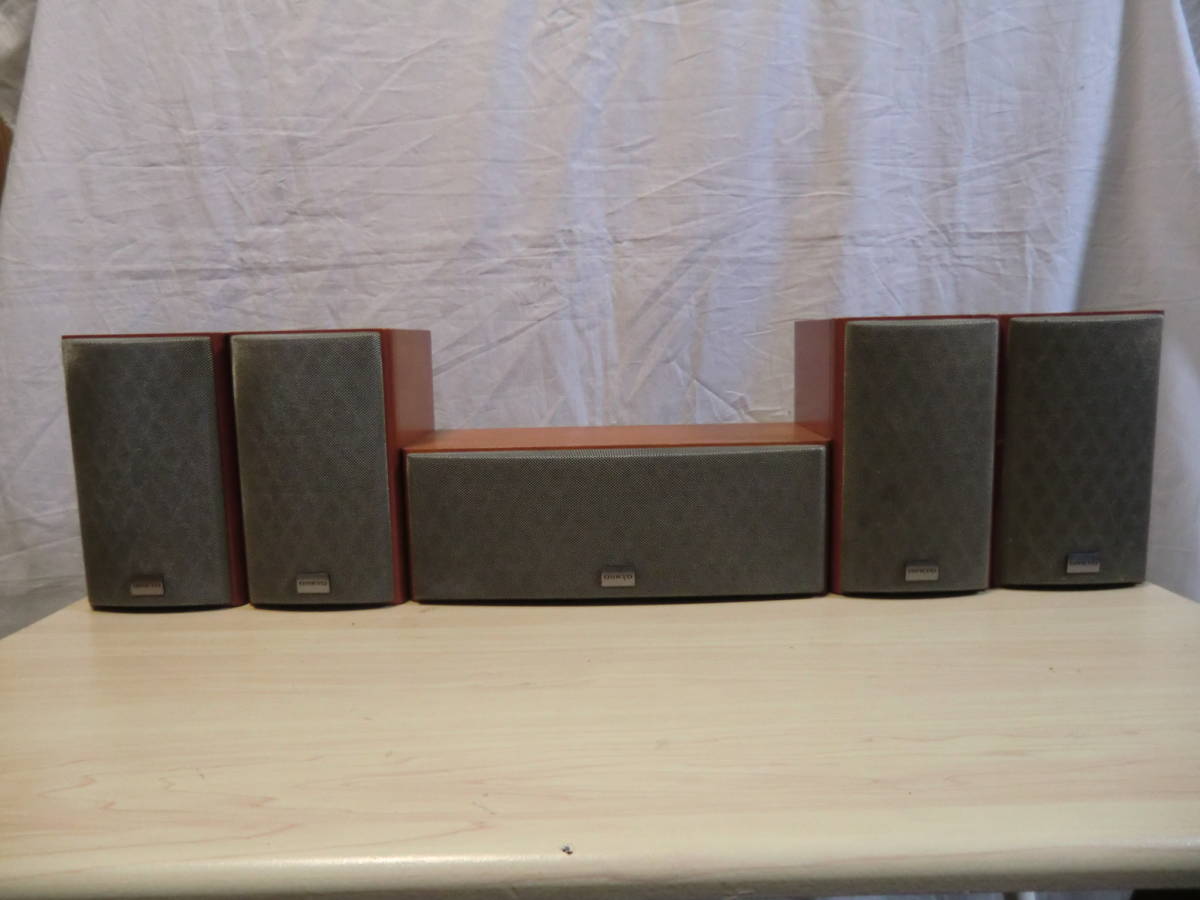 ONKYO サラウンドスピーカーセット D-055M 4台 D-055C 1台 （音出し