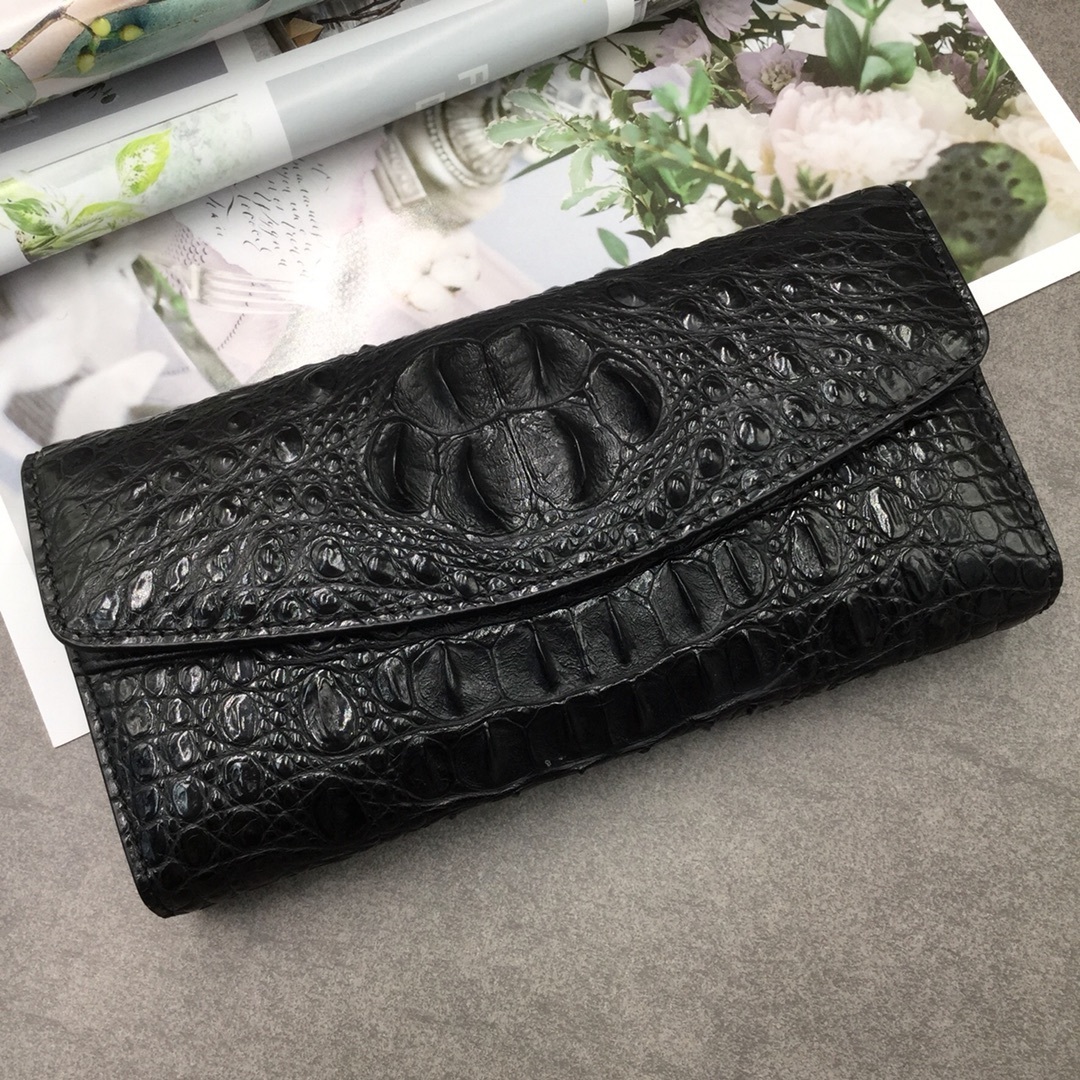 クロコダイル 長財布 特大コブ ワニ革 財布 本革 本物保証 綺麗革 頭部 