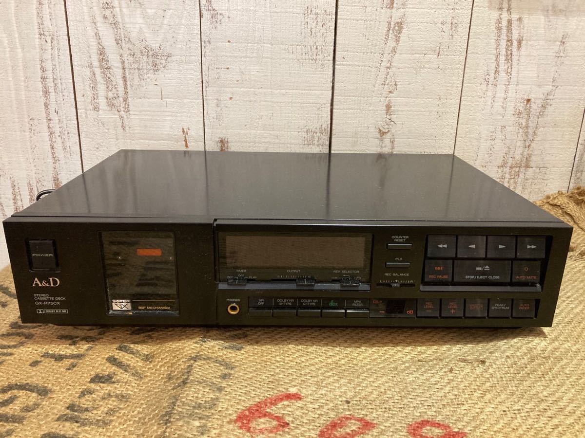 AKAI アカイ A&D カセットデッキ GX-R75CX □録再できたけどジャンク