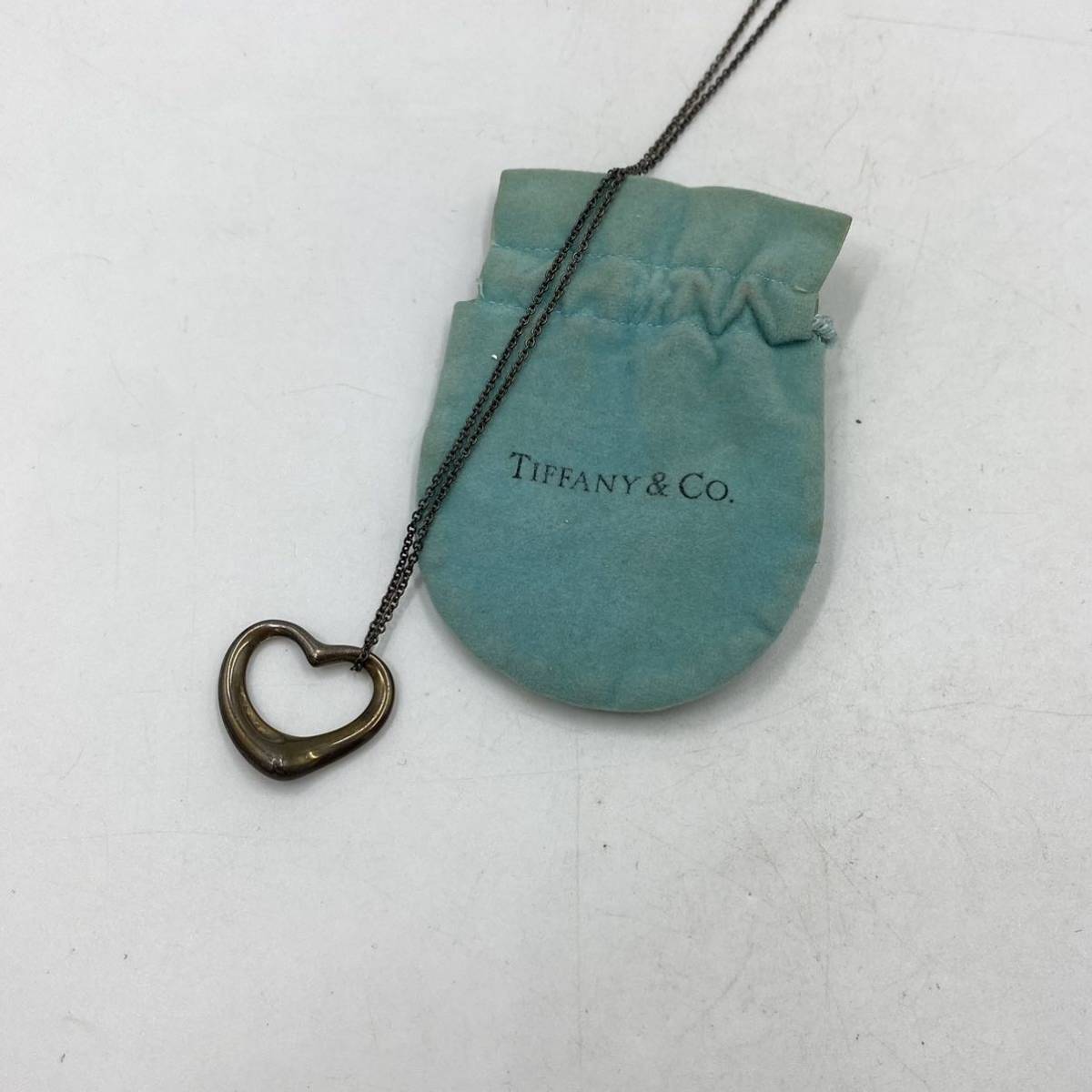 TIFFANY&Co. ティファニー ネックレス オープンハート シルバー 925