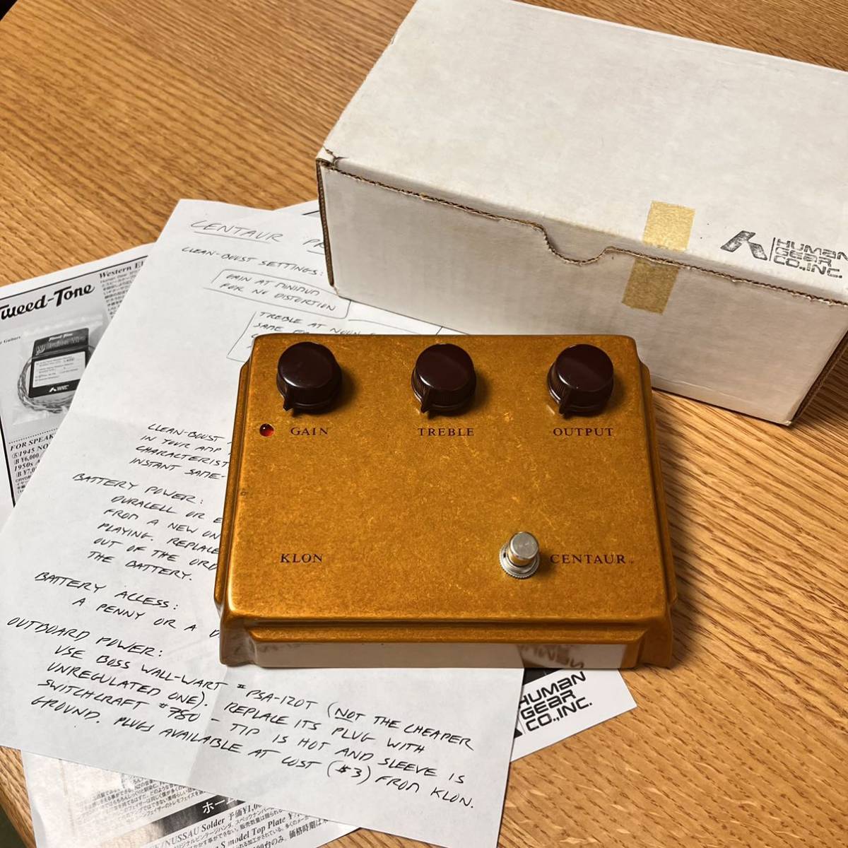 Klon Centaur Gold No Picture ケンタウロス ゴールド オーバー