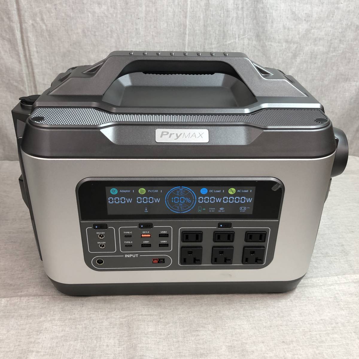 PRYMAX ポータブル電源 大容量 555Wh/150000mAh 家庭用 PryMAX J2200 ポータブル電源 2200W 大容量 2220Wh/100000mAh PSE認証