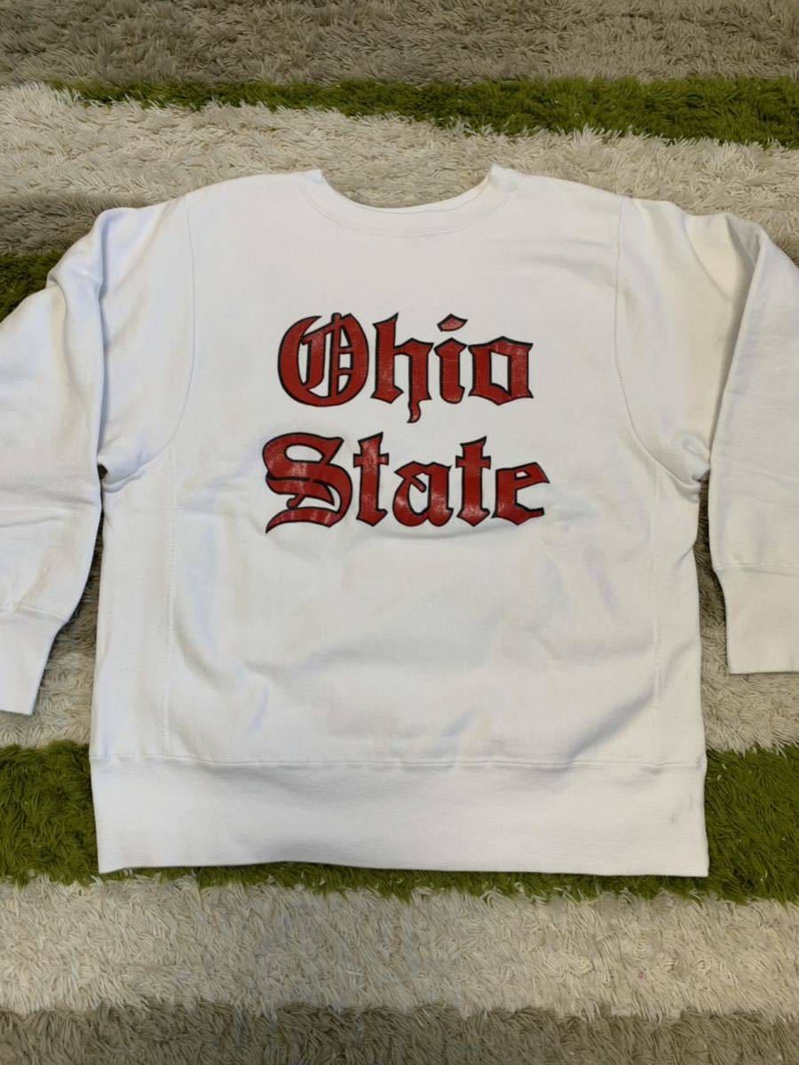 美USED 内縫い！80s 後期 USA製 チャンピオン リバースウィーブ OHIO 