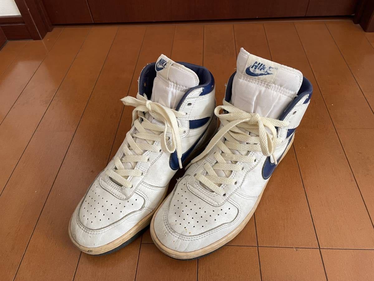 １円スタート　1985年ナイキ　ヴィンテージ　ビッグナイキ　ノーリペア着用可能　美品　27㎝　ジョーダン１　BIGNIKE　オリジナル