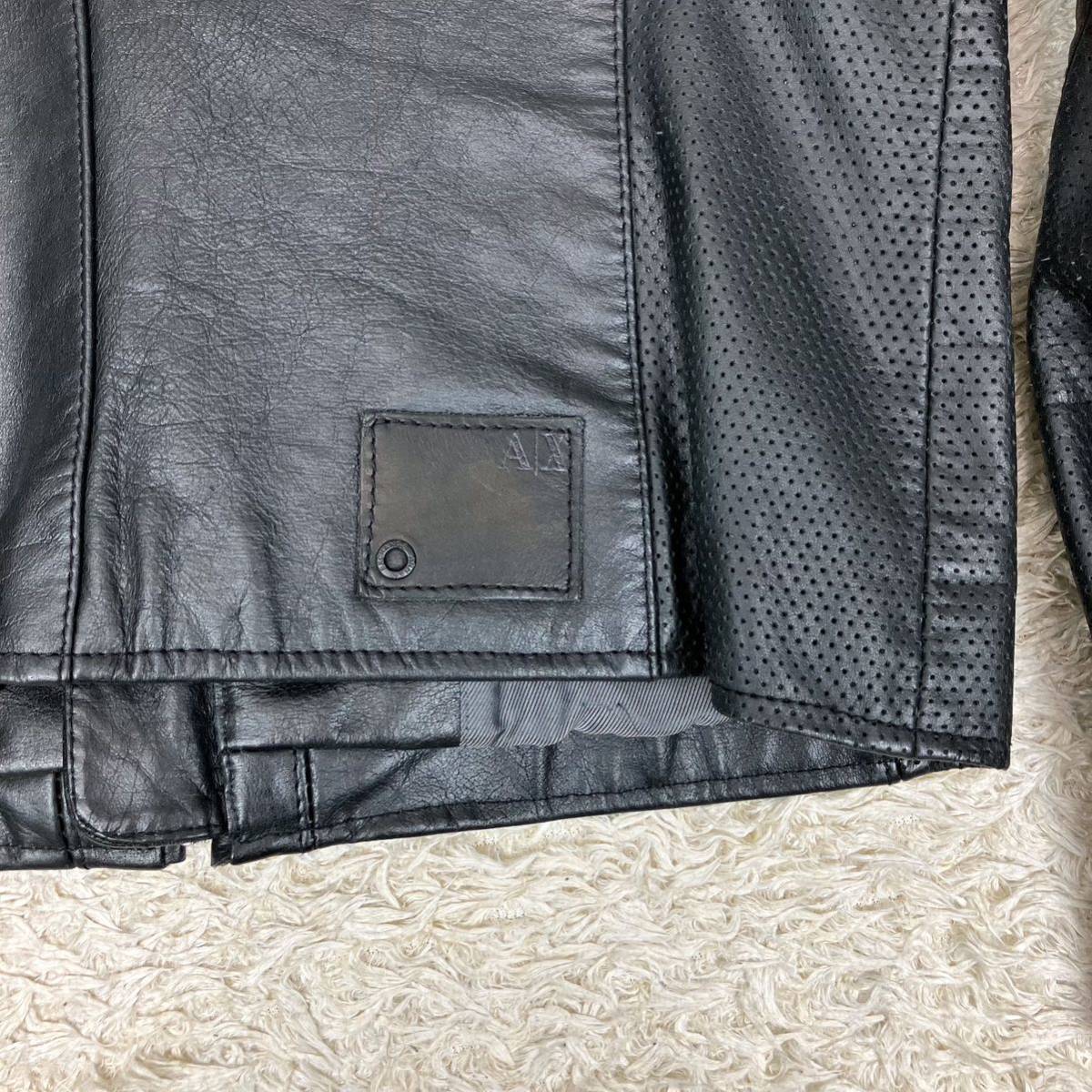 アルマーニエクスチェンジ ARMANI EXCHANGE 本革レザージャケット 
