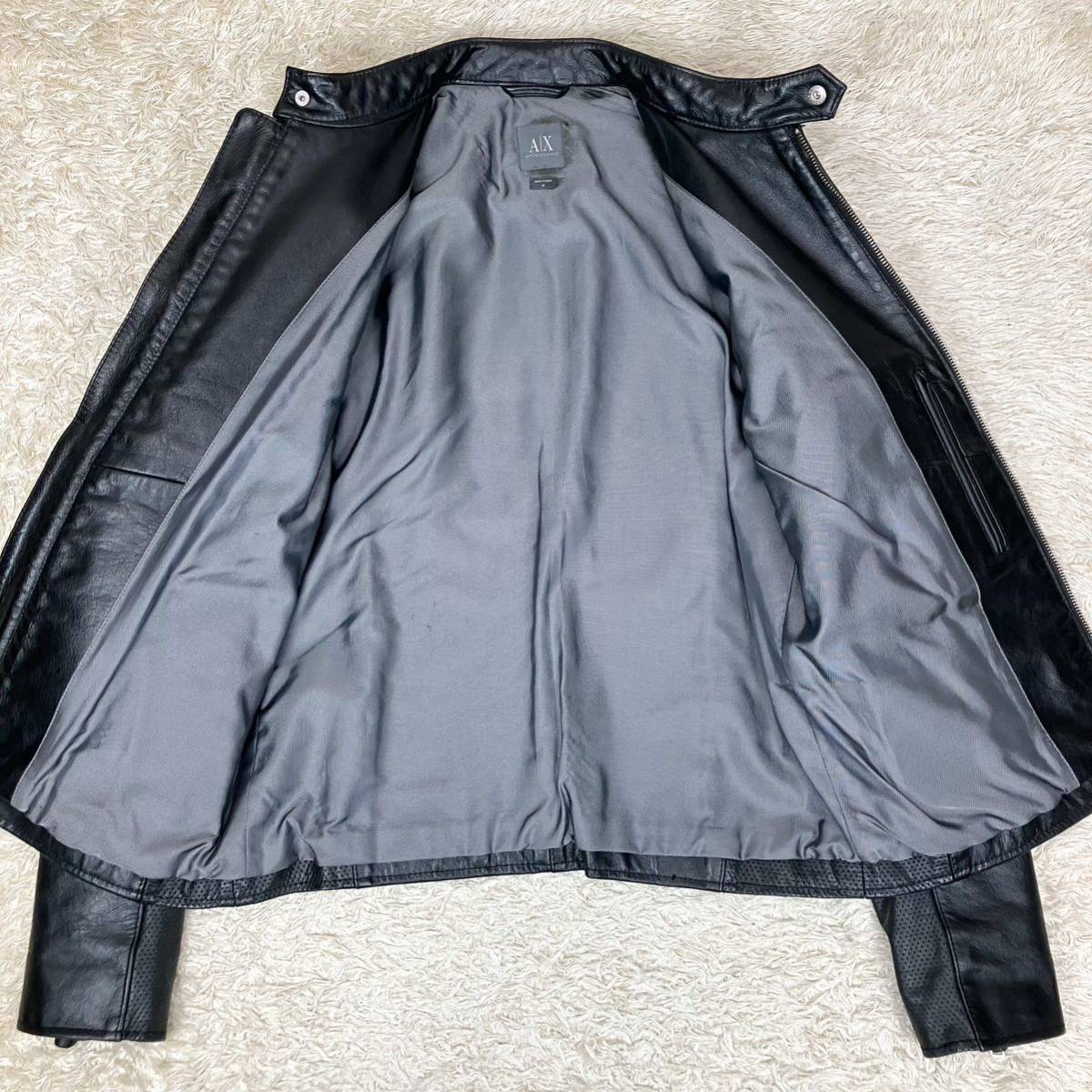 アルマーニエクスチェンジ ARMANI EXCHANGE 本革レザージャケット 