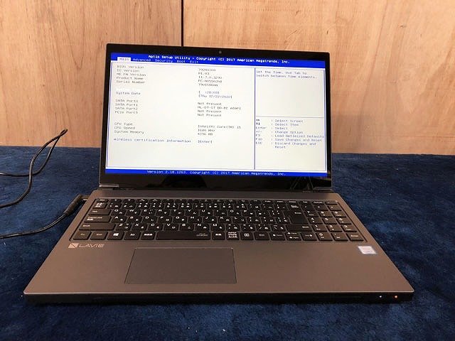 SME62187相 NEC LAVIE 15.6型 ノートPC PC-NX550JAB Core i5-8250U メモリ4GB HDDなし ジャンク品 直接お渡し歓迎