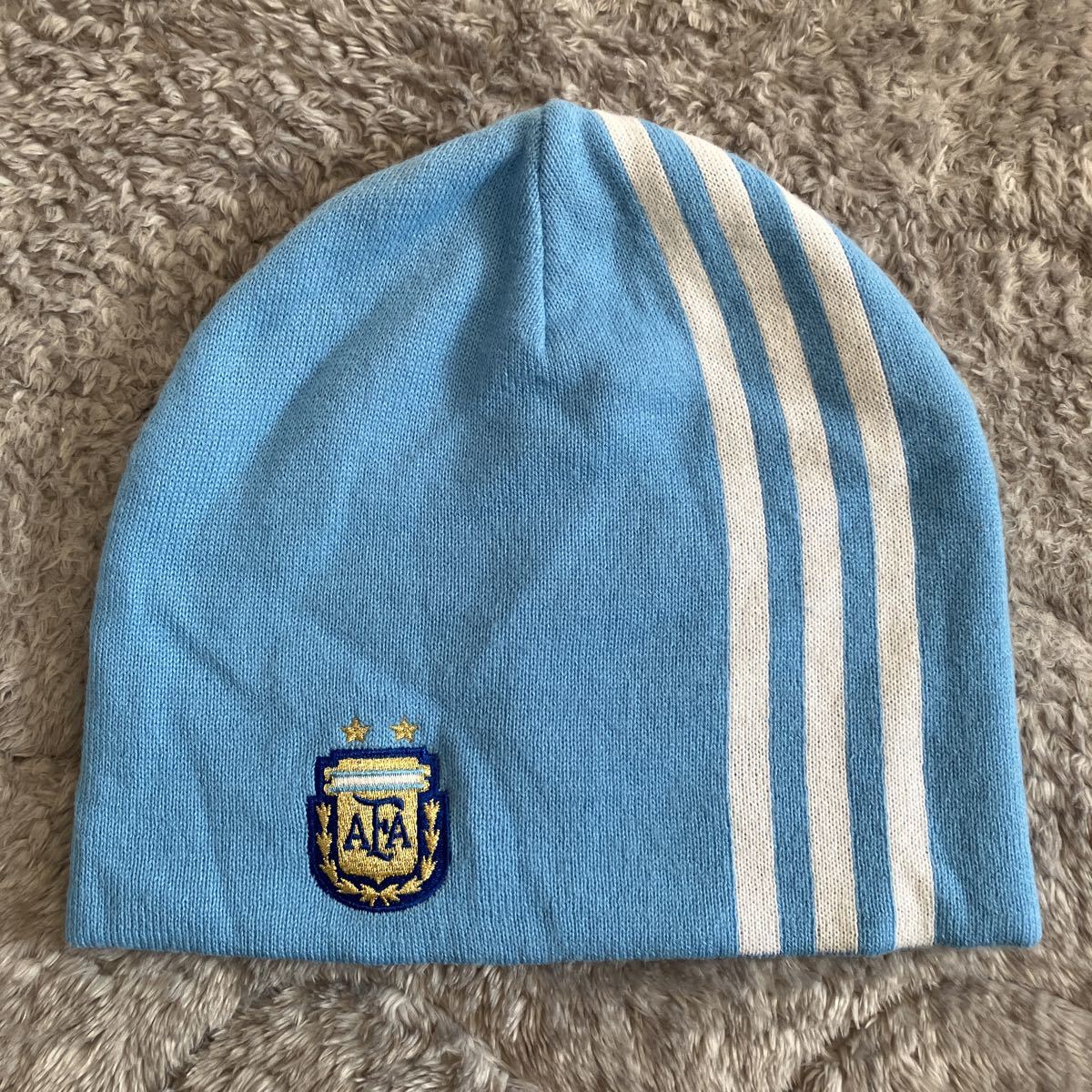 アディダス　サッカー　アルゼンチン代表　ビーニー ニットキャップ ニット帽 adidas 
