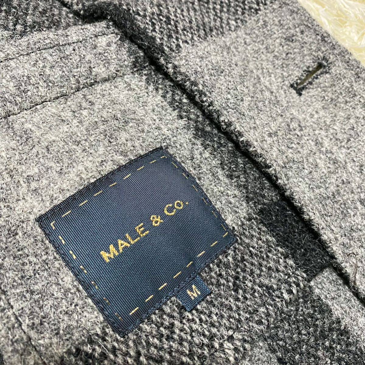 極美品 ハリスツイード × MALE&CO Harris Tweed ベスト ジレ チェック 