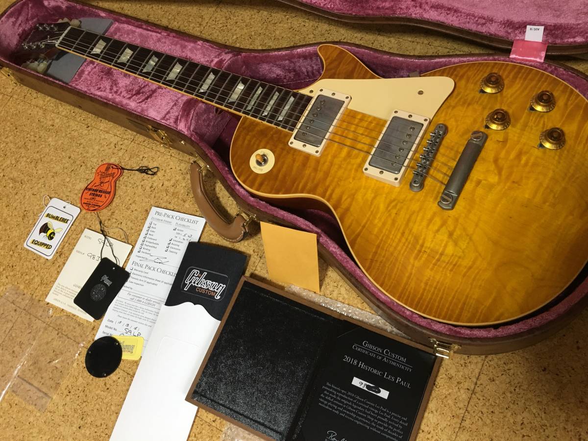 2018年製 1959 reissue Gibson Custom Shop Historic Collection 1959 Les Paul V.O.S