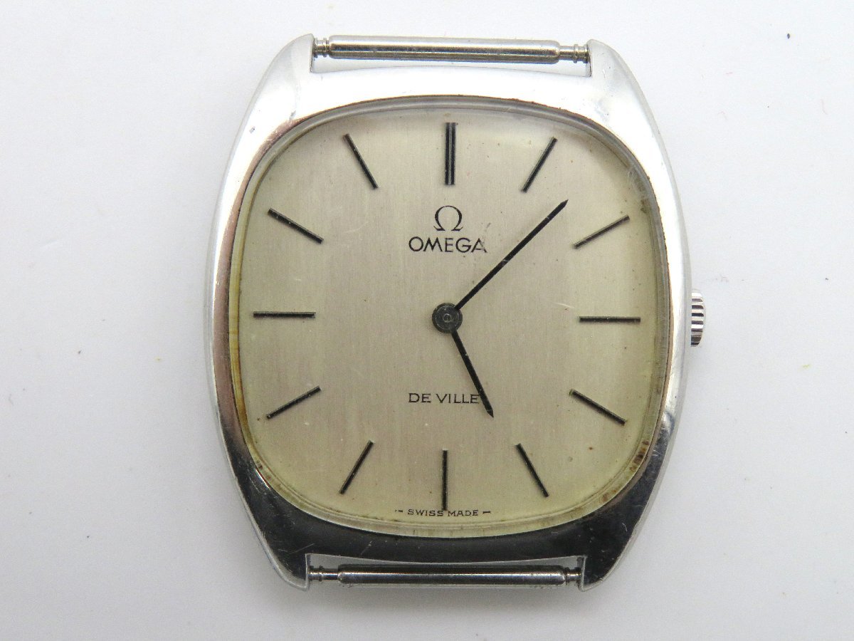 01 07-566144-27 [Y] OMEGA オメガ DeVille デビル クォーツ スクエア