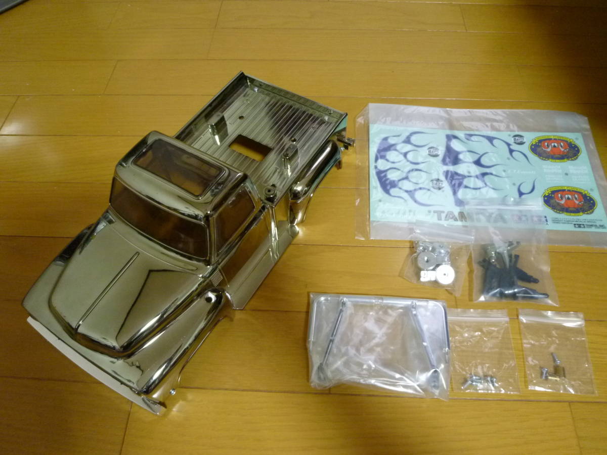 現状渡し　タミヤ ミッドナイトパンプキン　メタリックバージョン　ボディ　中古品　傷あり　ステッカー未使用　ボディマウント付き