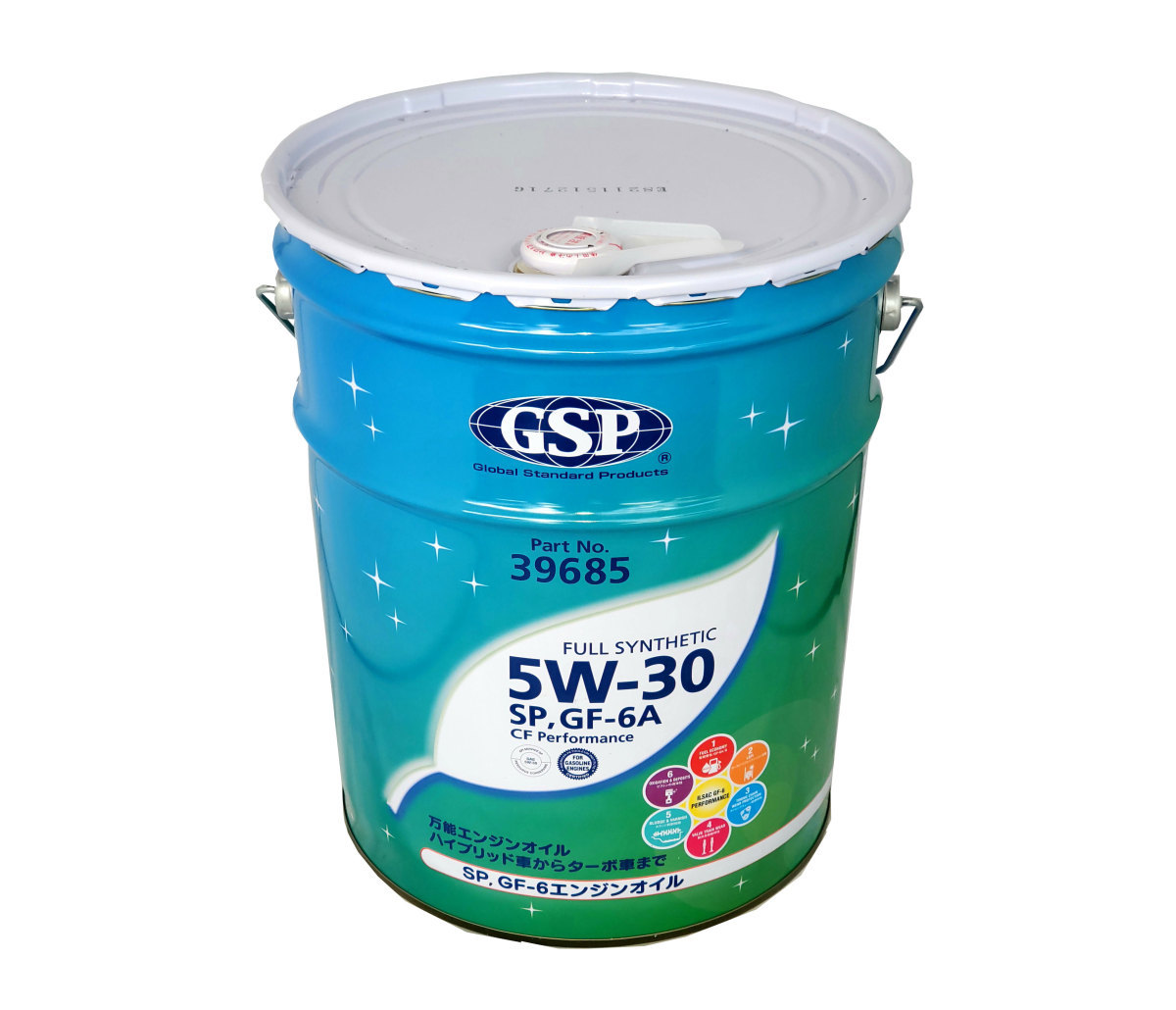 ☆GSP エンジンオイル 5W-30 SP/GF-6A 20L 送料無料▽ エンジンオイル 5W-