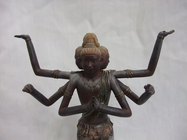 中古 イスム TanaCOCORO[掌] 阿修羅 仏像 フィギュア ポリストーン