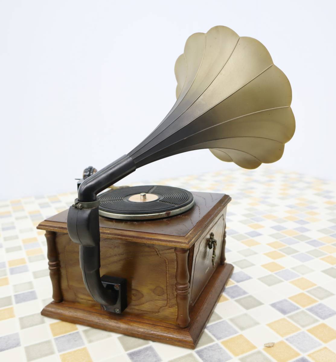 △レア 希少 ｜レコードプレーヤー ラッパ 蓄音機 ラジオ｜GRANDPA SCP