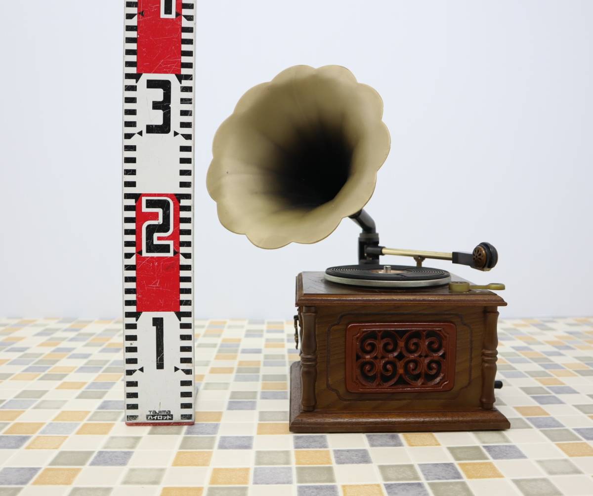 アンティーク　クラシック 蓄音機 ラッパ　レコード　インテリア　レトロ △レア 希少 ｜レコードプレーヤー ラッパ 蓄音機 ラジオ｜GRANDPA SCP