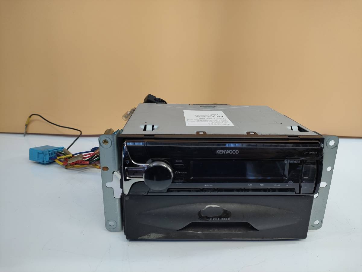 ケンウッド KENWOOD 1DIN 市販向けカーオーディオ2014年モデルを新発売JVCケンウッド MP3&frasl;WMA&frasl;AAC&frasl;WAV 96kHz&frasl;24bit ケンウッド CDプレーヤー U494BT 1DIN Bluetoothオーディオ 動作確認済み#GK1712