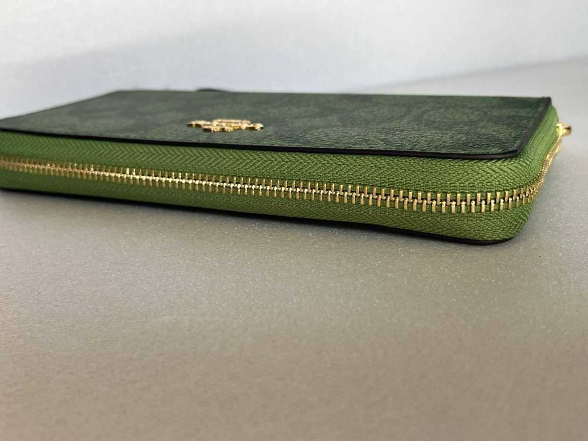 新品未使用】コーチCOACH長財布 シグネチャー C4452 ラウンド 