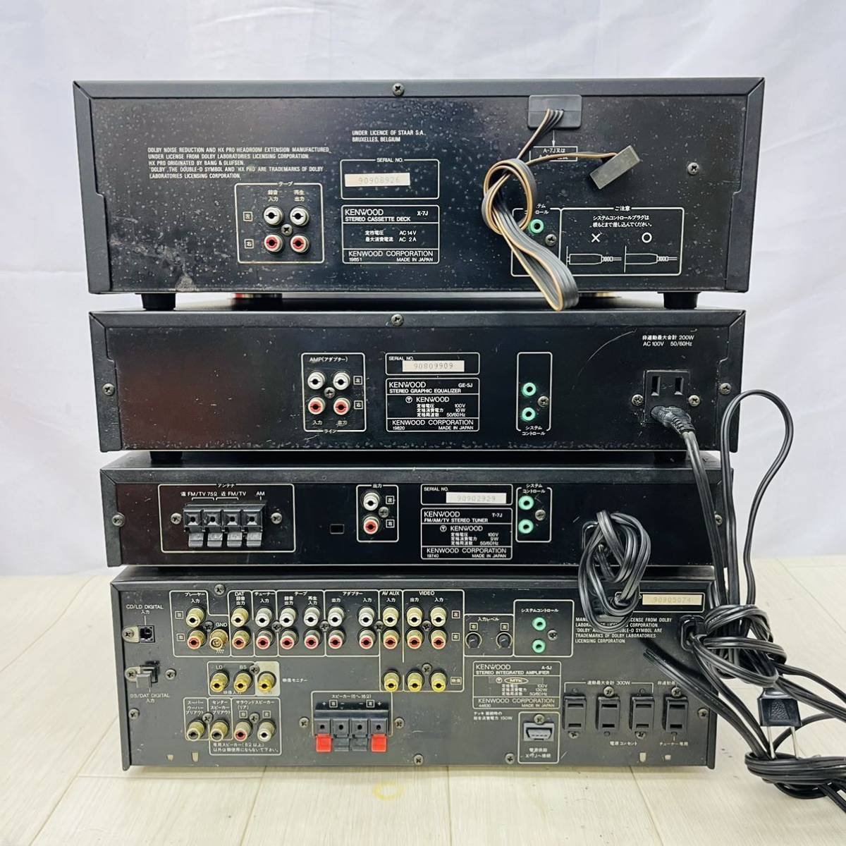 KENWOOD S-7J ペア 音響機器 3ウェイスピーカー ケンウッド