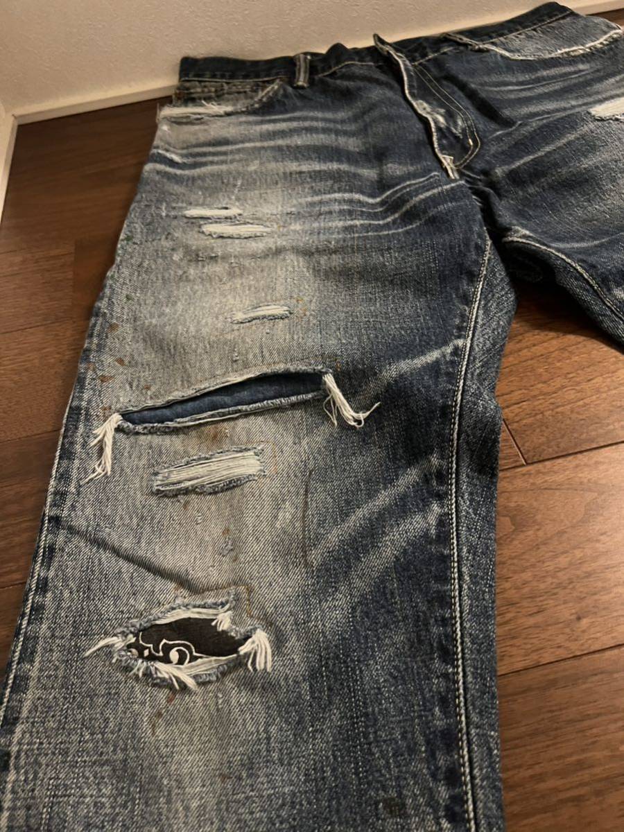visvim ICT SS JOURNEYMAN PANTS TACKED CRASH サイズ2 ブラック 